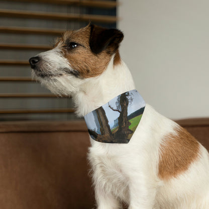 "A Shadow in the Meadow: The Last Standing Tree" - The Alien Pet Bandana Collar