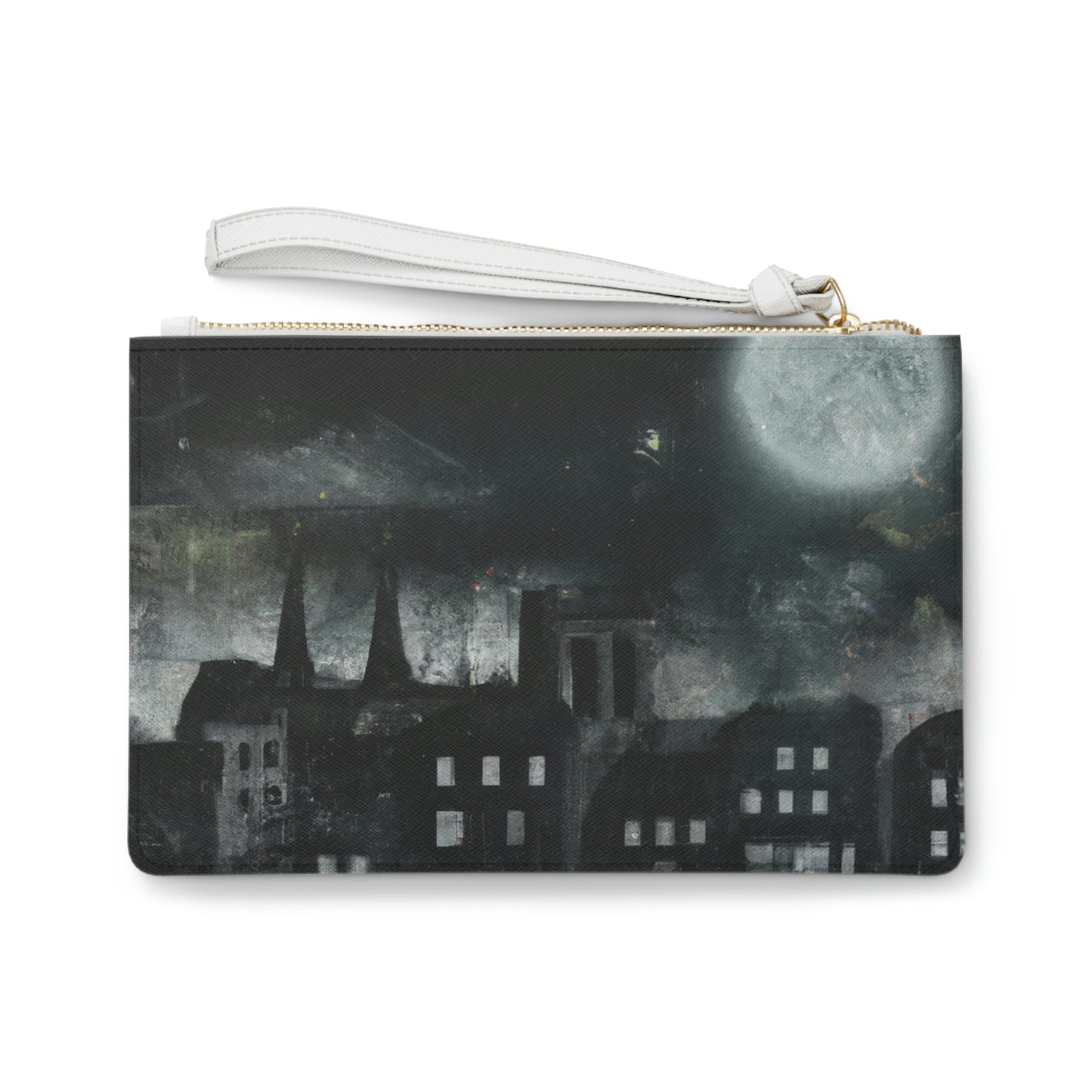 "Nocturno luminoso: una ciudad iluminada por la luz de la luna" - The Alien Clutch Bag