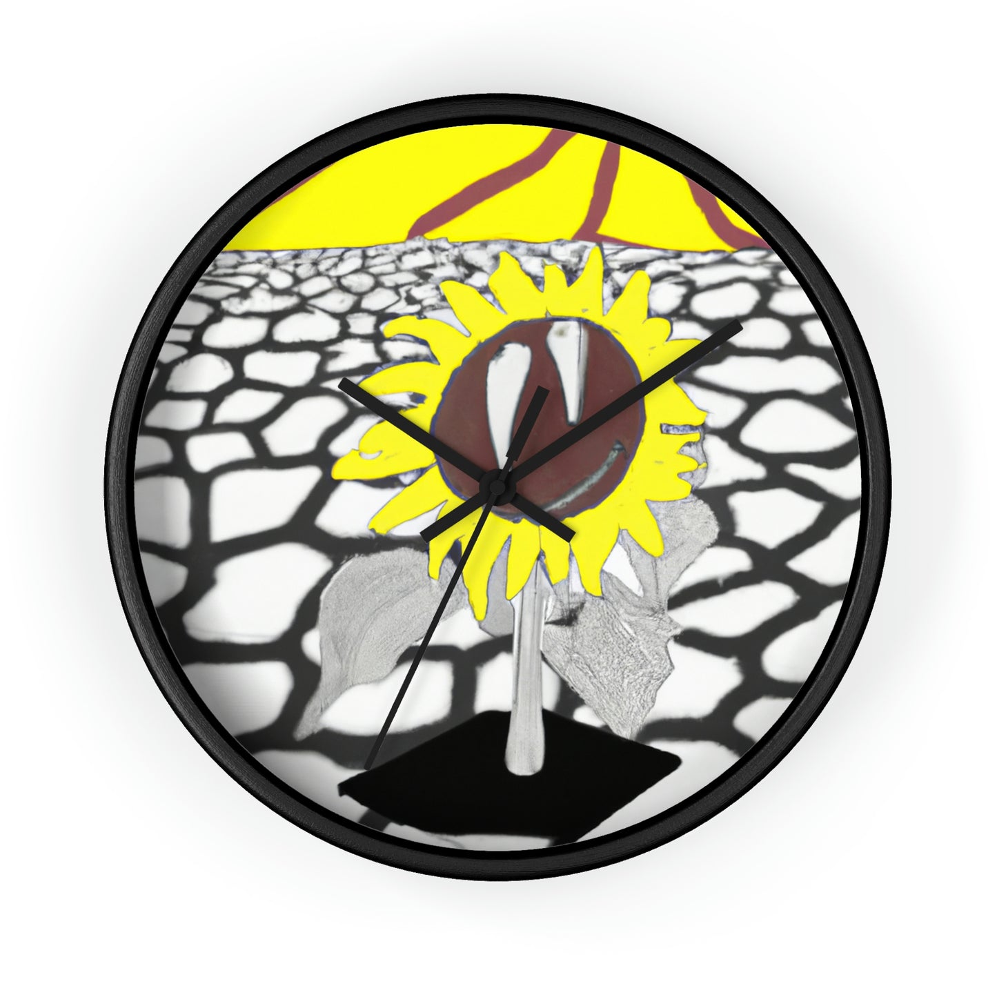 "A Sunflower Withering on a Parched Field" - The Alien Wall Clock