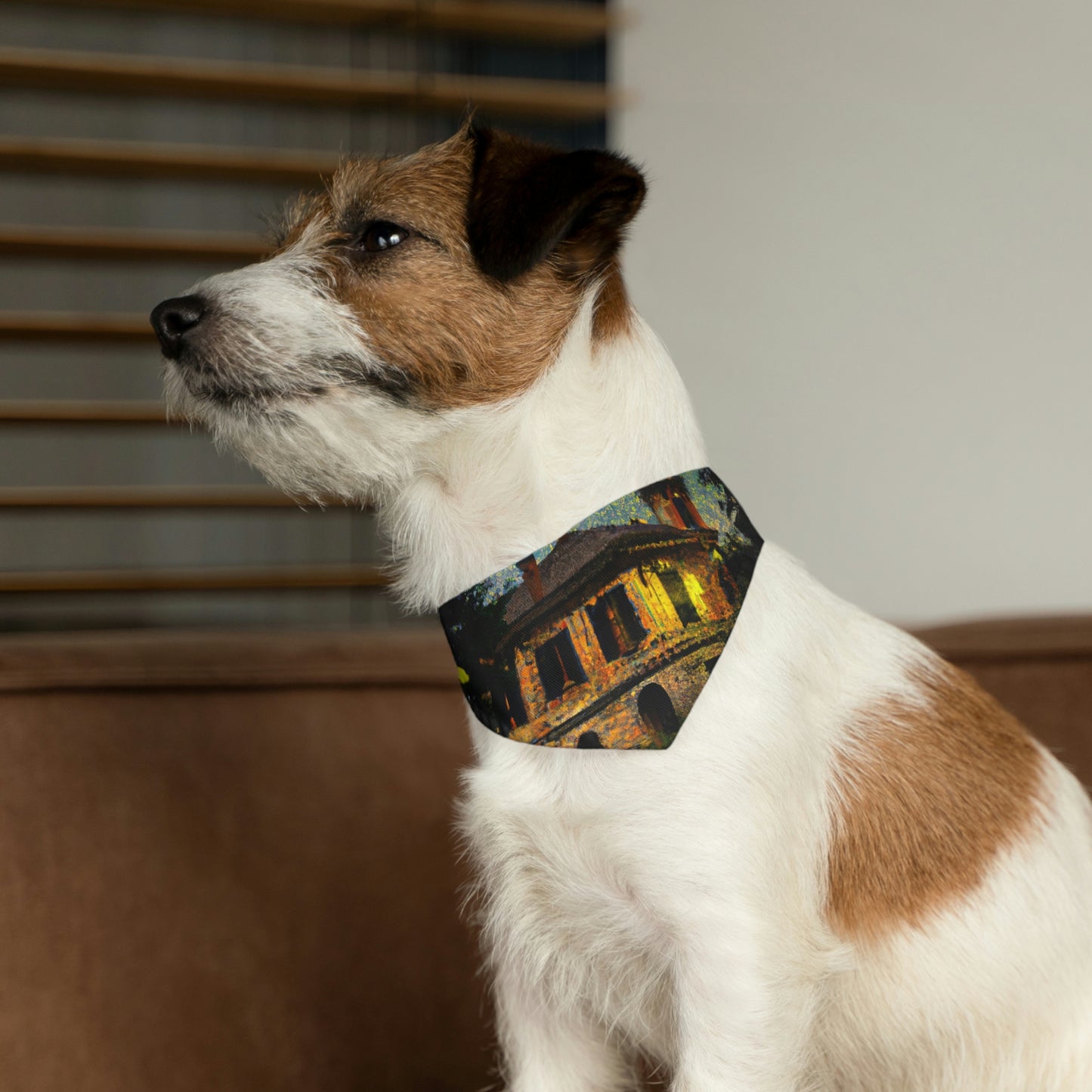 "A Shining Embrace of Fireflies" - The Alien Pet Bandana Collar