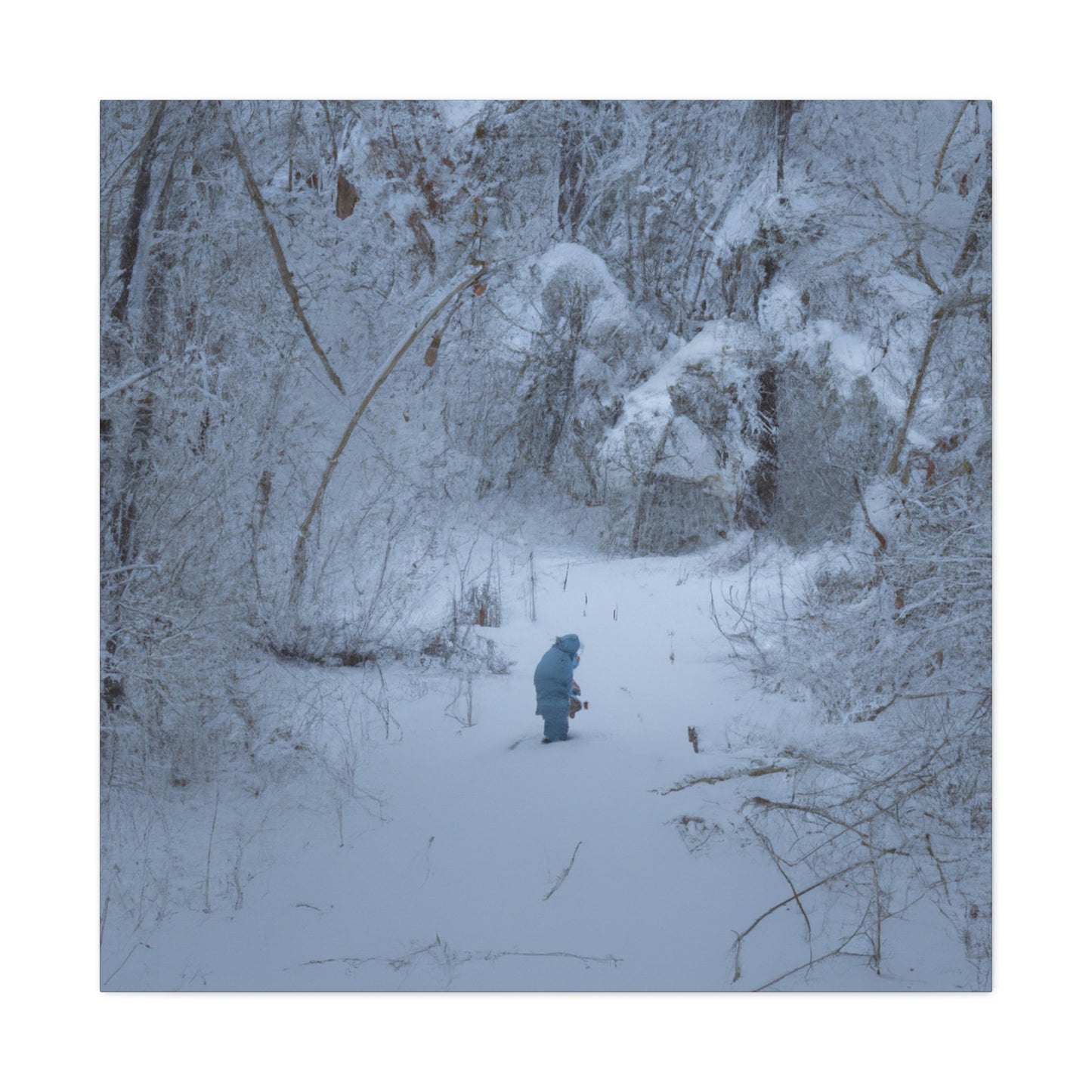 A Child in the Snow. - The Alien Canva