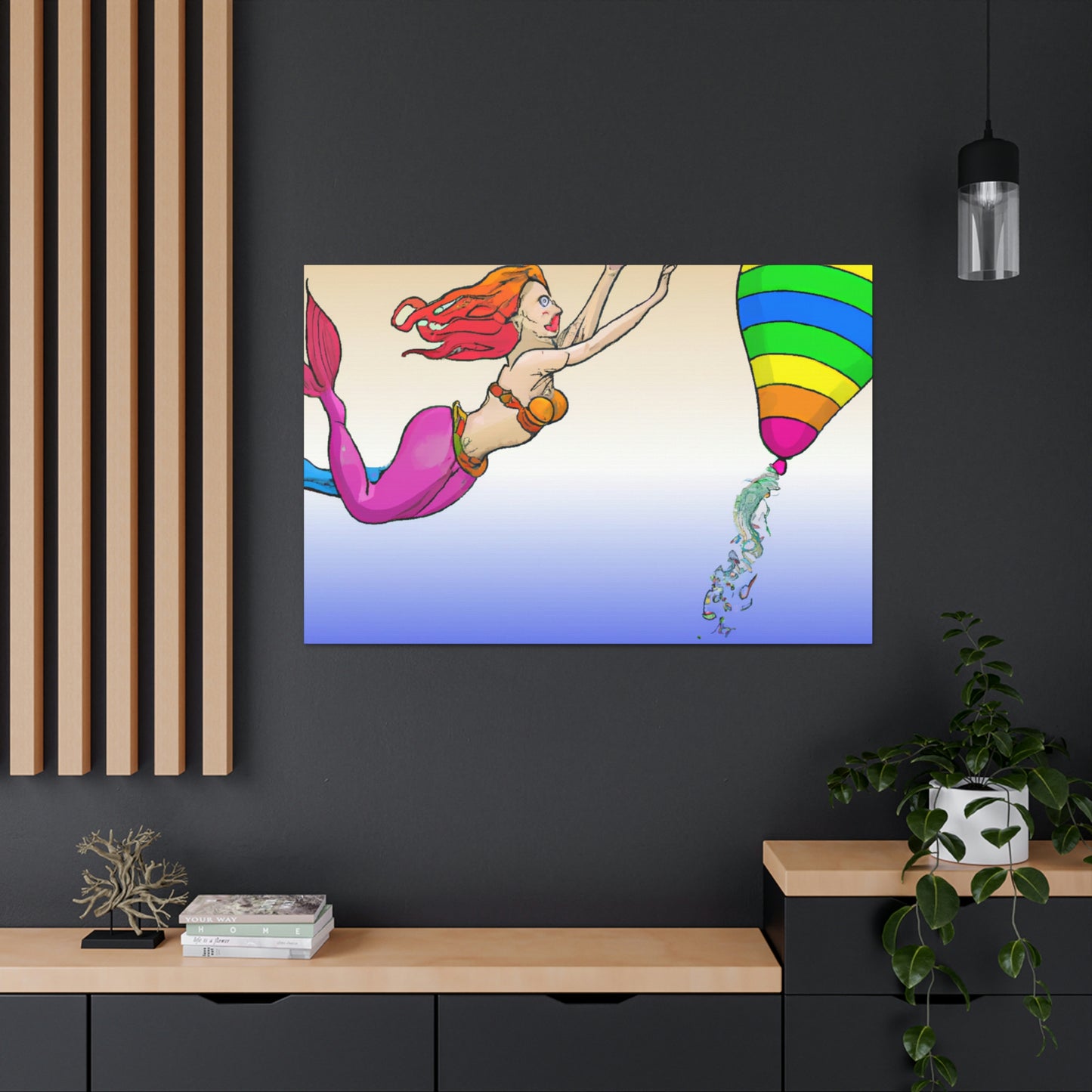 "The Mermaid's Rainbow Chase" - The Alien Canva