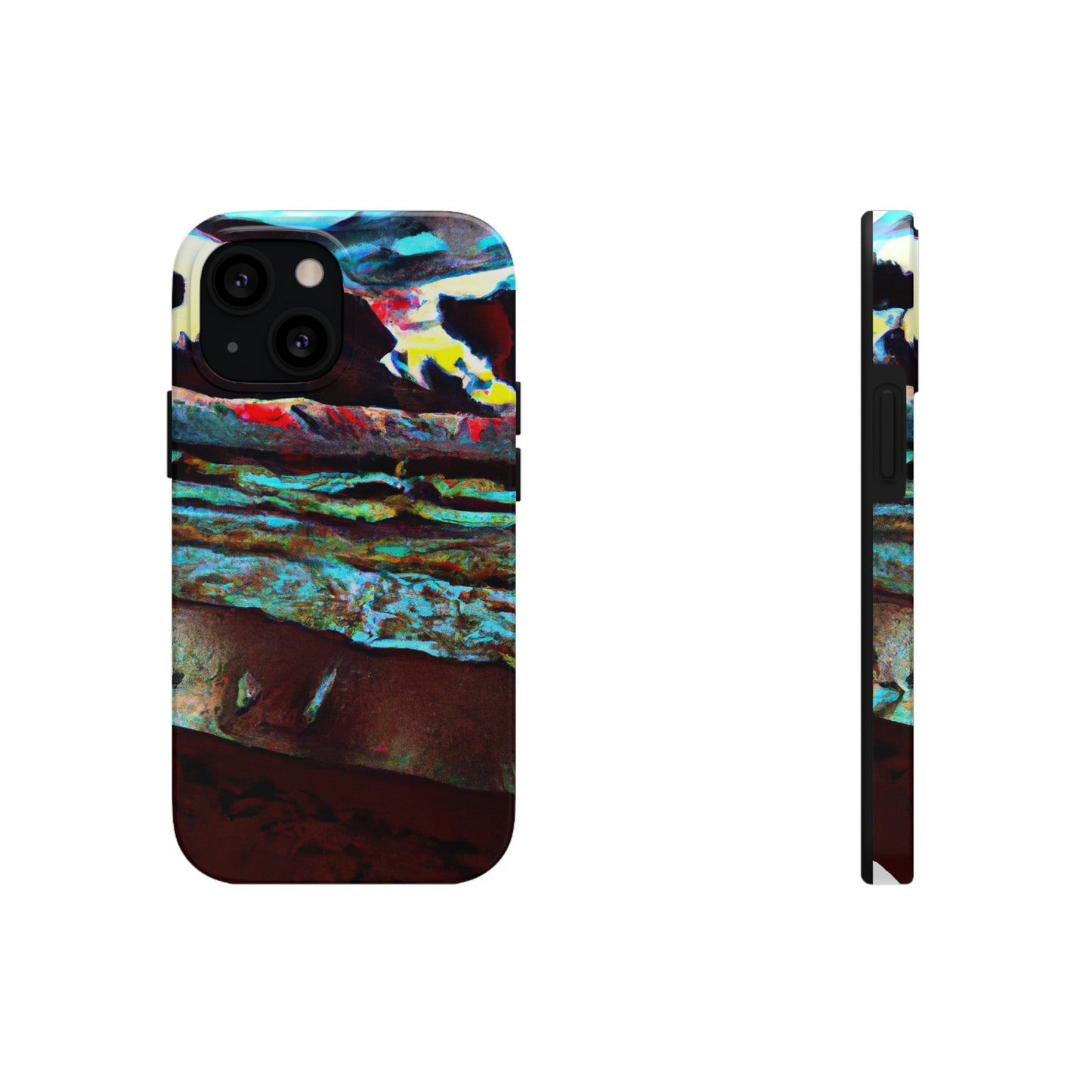 "Dusk at Sea: A Tempestuous Gathering" - The Alien Tough Phone Cases