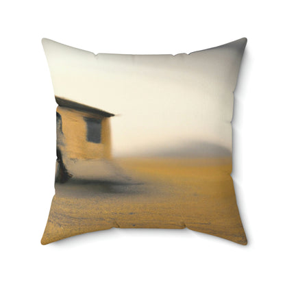 "Desolation Mansion" - The Alien Square Pillow