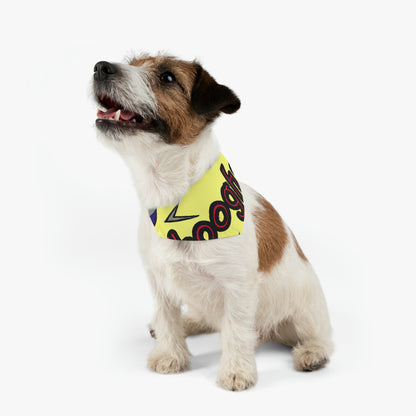 "Technicolor Tech Tales" - El collar de bandana para mascotas alienígenas