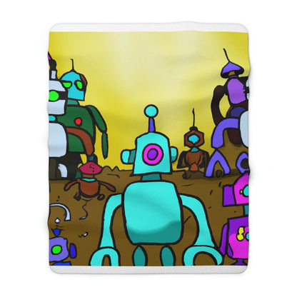 "A Spectrum of Enslaved Machines" - The Alien Sherpa Fleece Blanket