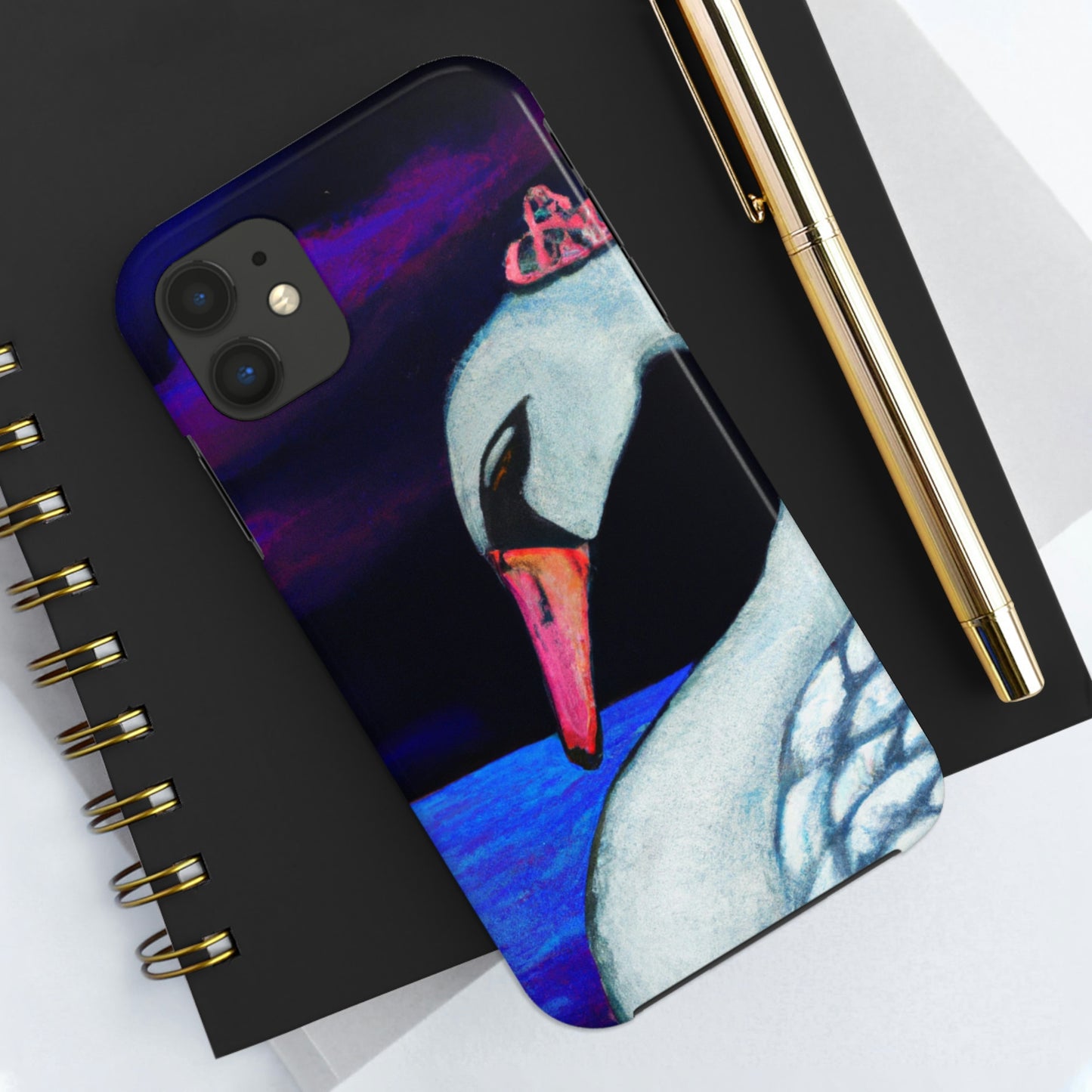 "A Swan's Lament: The Widwed Heavens" - Die Alien Tough Phone Cases