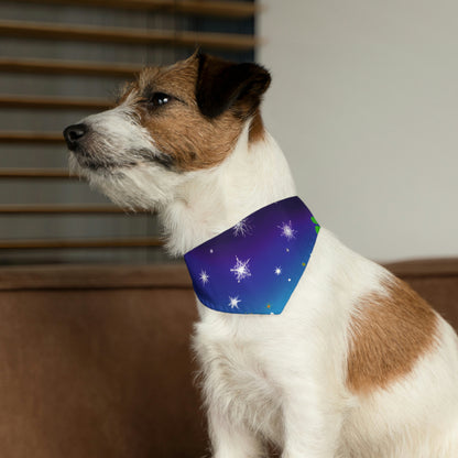 "A Celestial Garden of Color" - The Alien Pet Bandana Collar