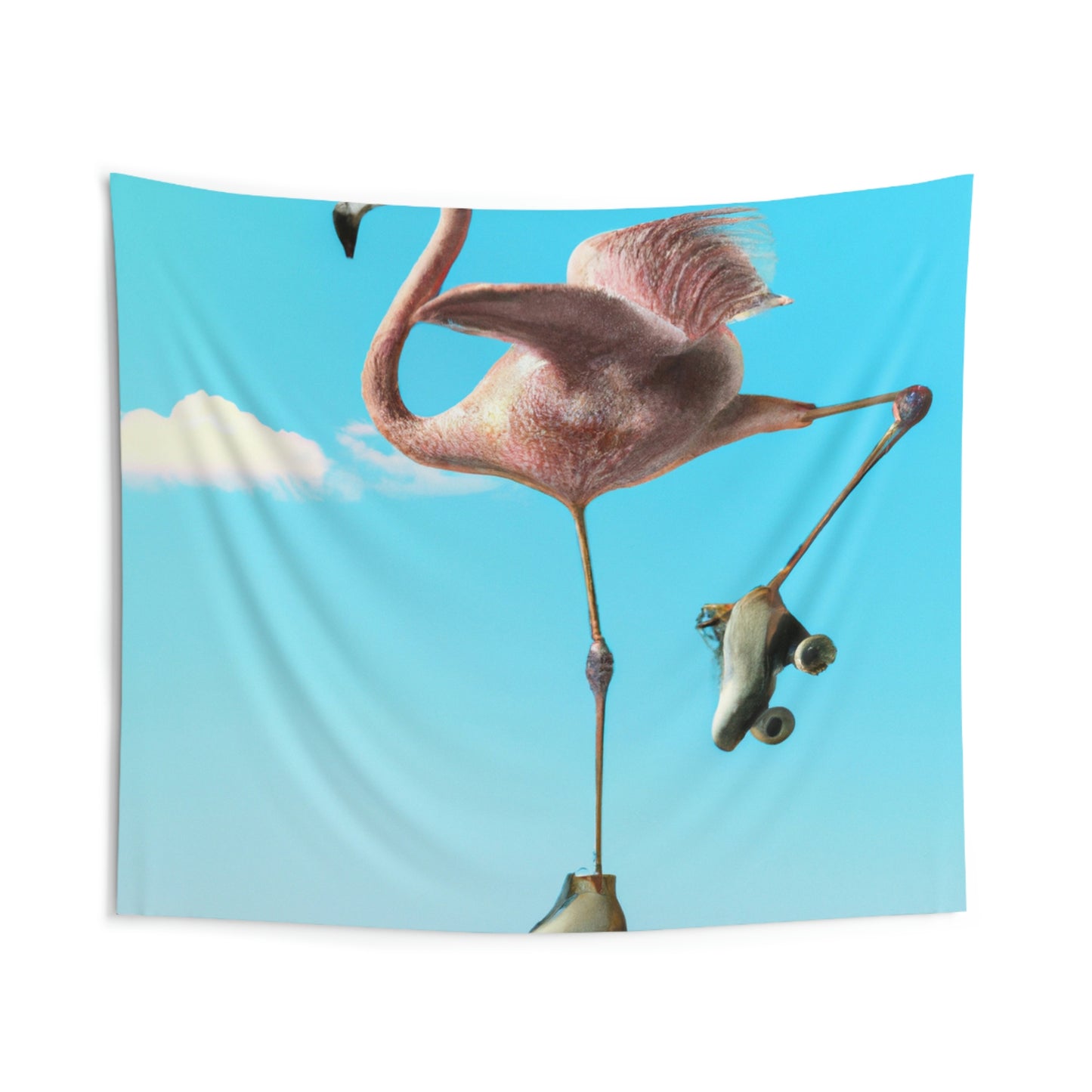 "Flamingo-Schlittschuhe!" - Die Alien-Wandteppiche