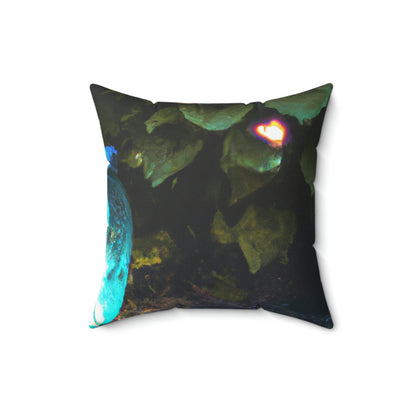 "Luminescence of Forgotten Dreams" - The Alien Square Pillow