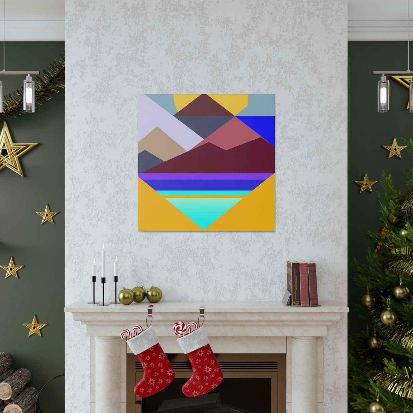 "Geometric Landscape" - Canvas