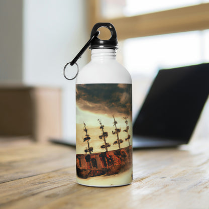 "Lost at Sea: Stranded On A Stormy Desert Island" - The Alien Stainless Steel Water Bottle