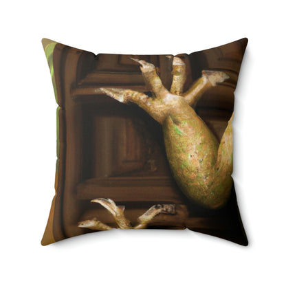 Guardian of the Hidden Door: The Slumbering Dragon - The Alien Square Pillow