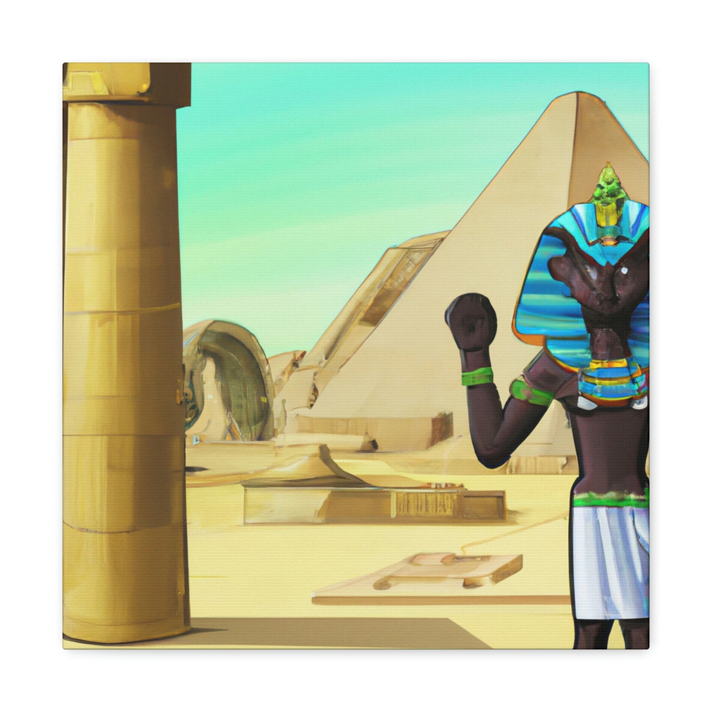 "Chrono-Clashing Pharaohs" - The Alien Canva