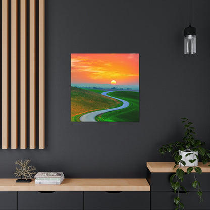 Vibrant Sunrise Painter - Canvas