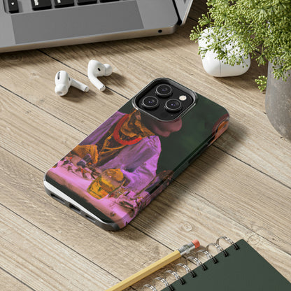 "Ein Meister des Ausbesserns: Ein älterer Uhrmacher, der eine antike Uhr restauriert" - The Alien Tough Phone Cases