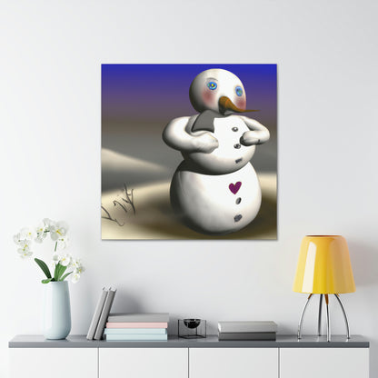 "Chilly But Hopeful: The Snowman's Quest For A Hug" - The Alien Canva