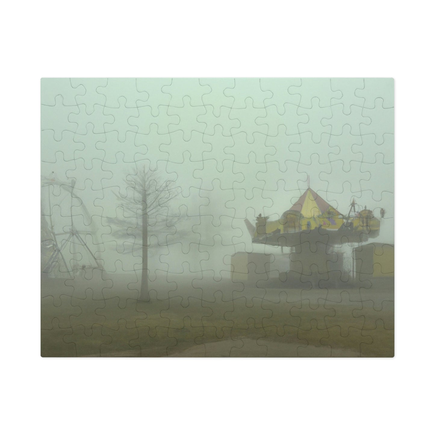 "Foggy Dreams of an Abandoned Carnival" - The Alien Jigsaw Puzzle