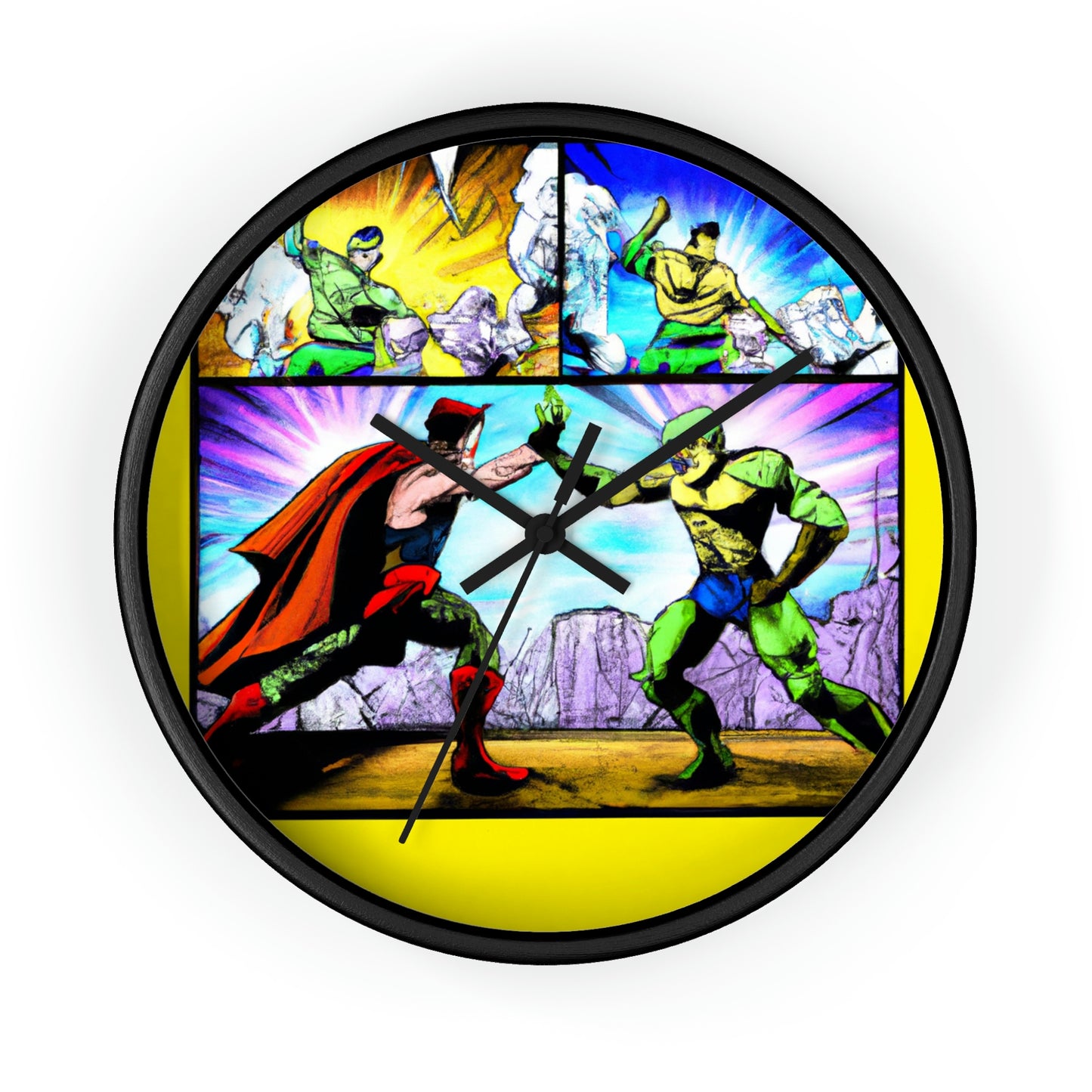 Superhero Showdown! - The Alien Wall Clock