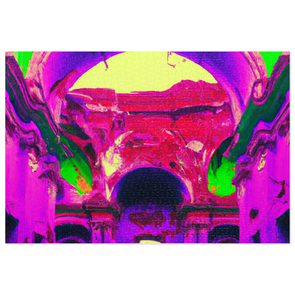 Mystical Madness: Crazy Colors in the Forgotten Cathedral - The Alien Jigsaw Puzzle