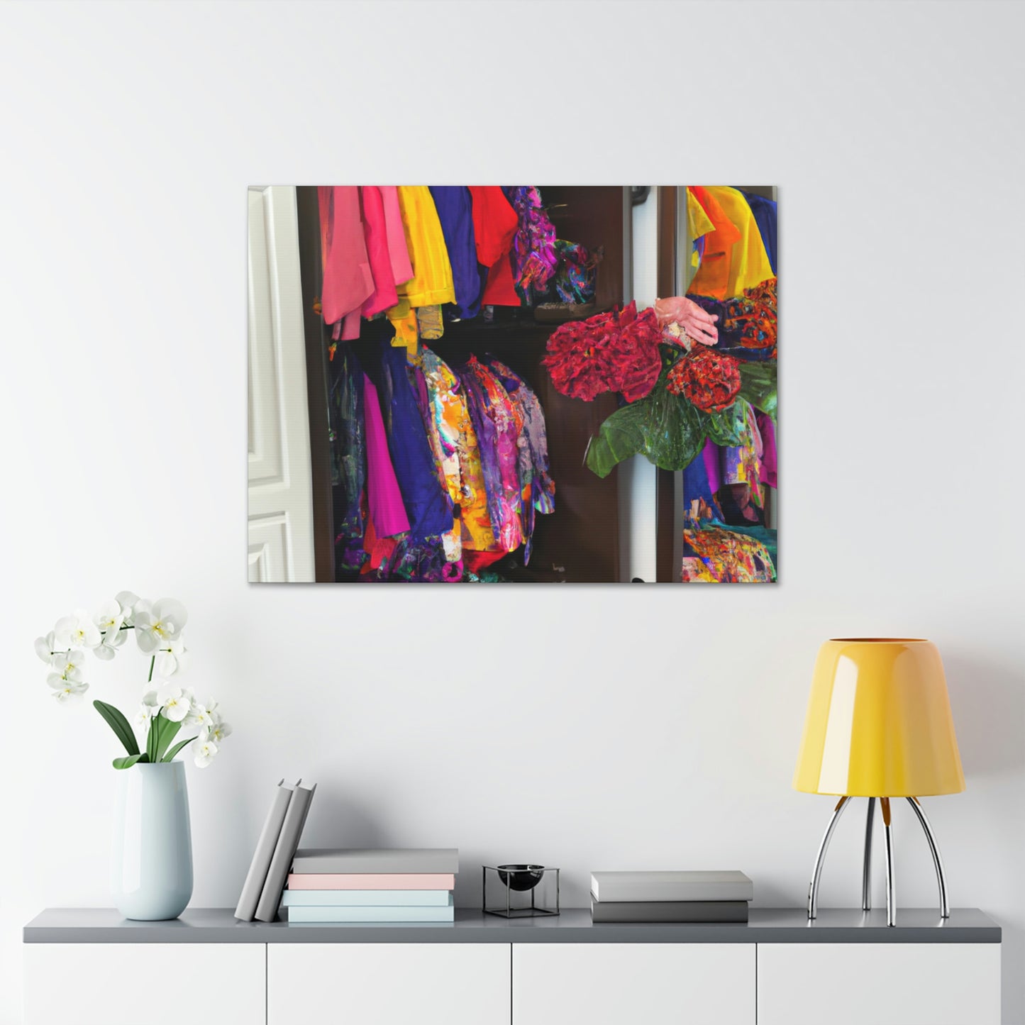 "The Boldest Hues in My Wardrobe" - Canvas