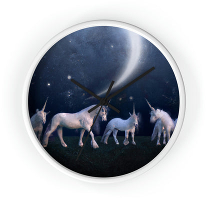 "Moonlit Mystique" - The Alien Wall Clock