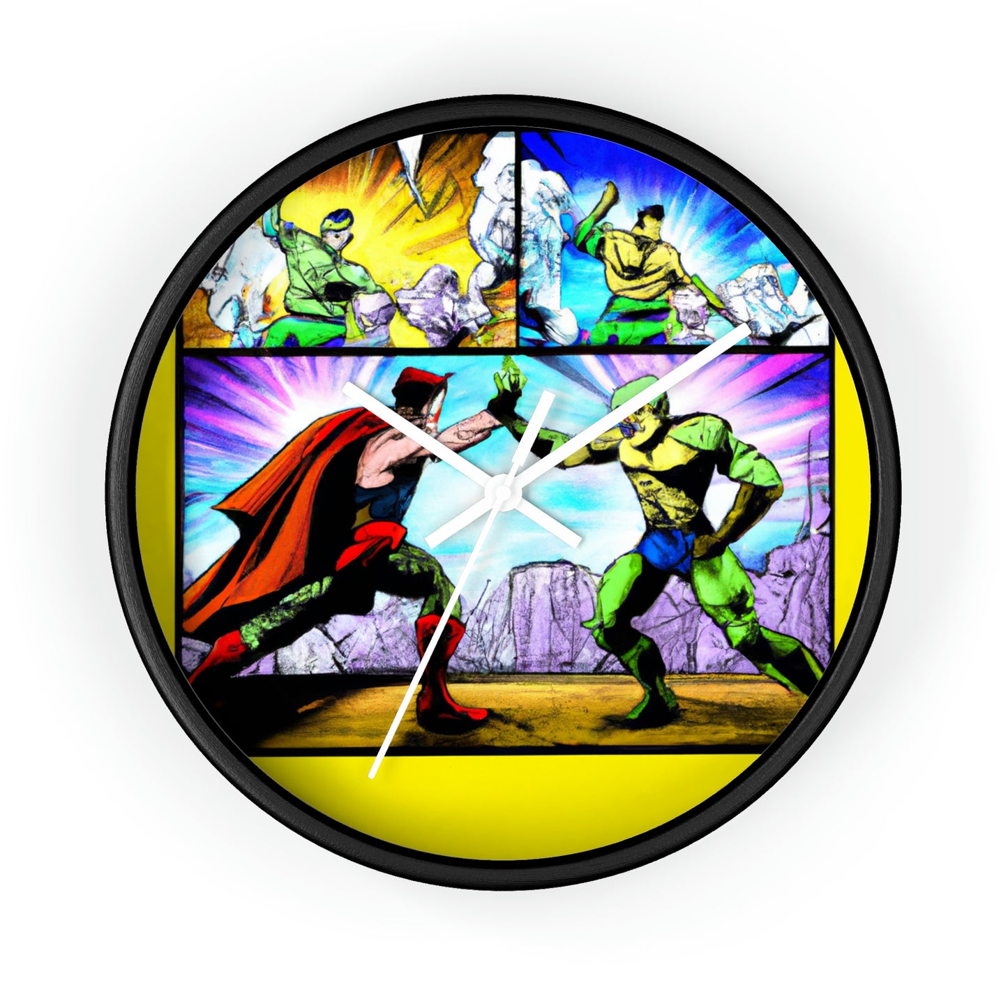 Superhero Showdown! - The Alien Wall Clock