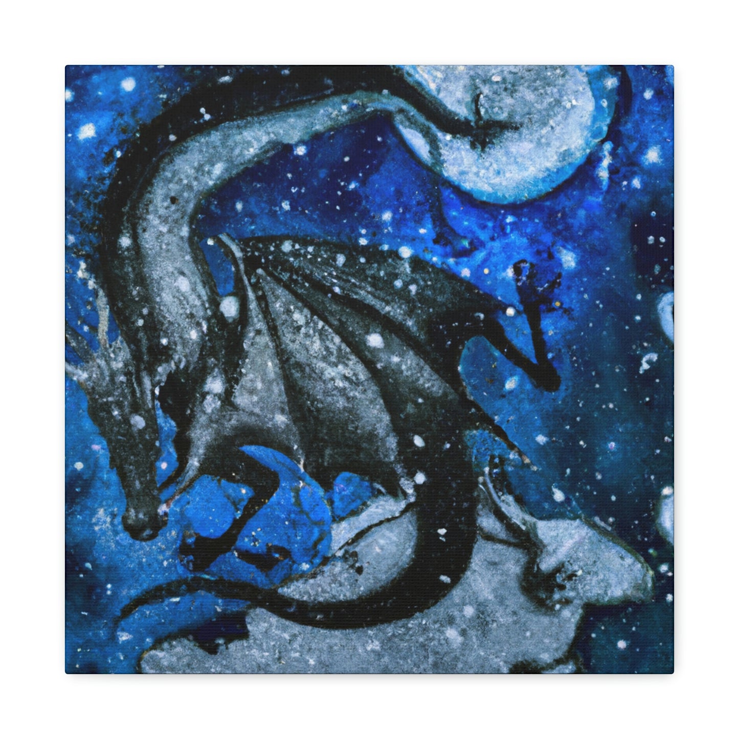 "Frosted Moonlight Dragon" - The Alien Canva