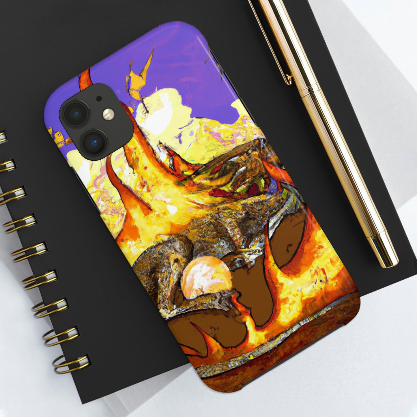 "Un dragón dormido en un abrazo infernal" - The Alien Tough Phone Cases