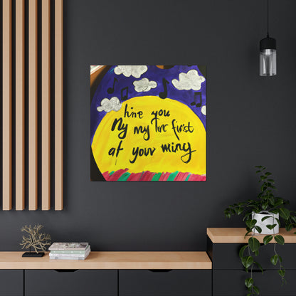 "Canvassing My Melody: A Song Inspired Painting" - Canvas