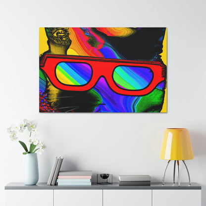 "Coole Katze mit Sonnenbrille" - The Alien Canva