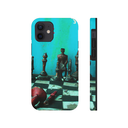 "A Forgotten Chess Set: Ready for a New Match" - The Alien Tough Phone Cases