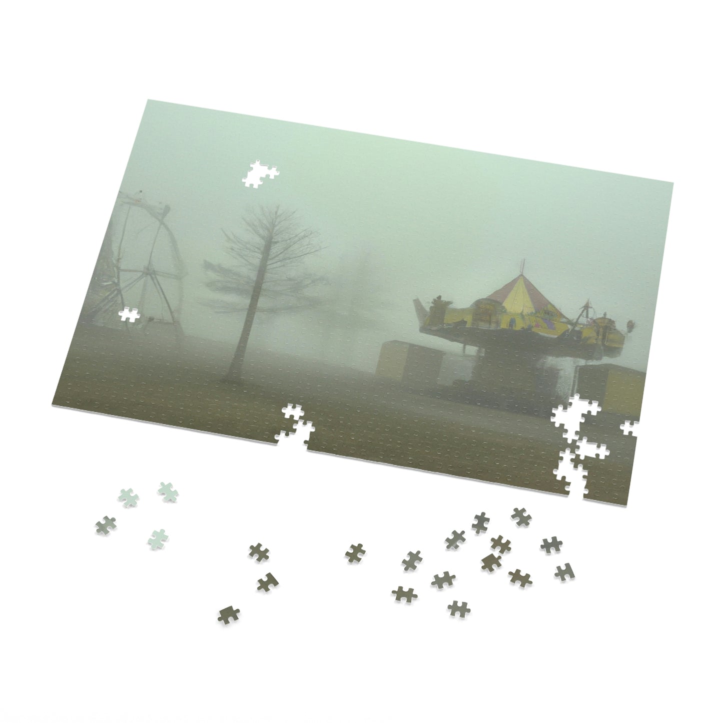 "Foggy Dreams of an Abandoned Carnival" - The Alien Jigsaw Puzzle