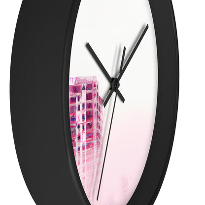 "A Shroud of Mystery: The Lost City in the Fog." - The Alien Wall Clock