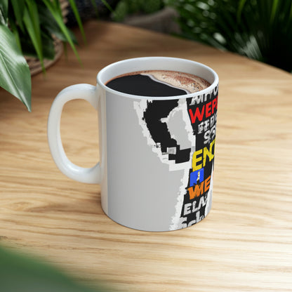 Superhéroe Word Pop Art - Taza de cerámica Alien 11 oz