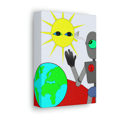 "Robot Defender: The Alien Invasion of Earth" - The Alien Canva