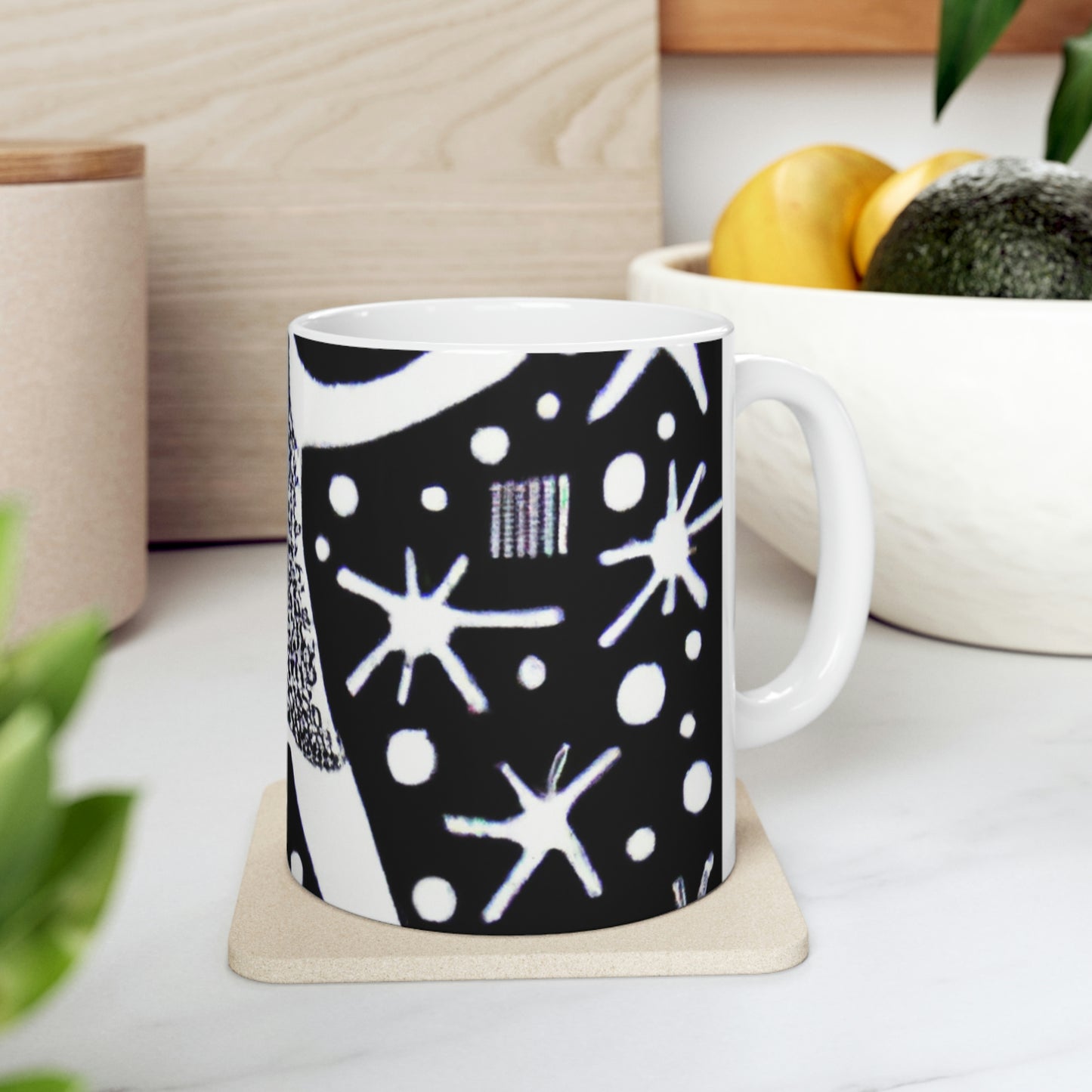 "Dancing Among the Galactic Light" - The Alien Ceramic Mug 11 oz