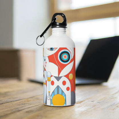 Robots and Us: A Journey Into Utopian Futures - The Alien Stainless Steel Water Bottle