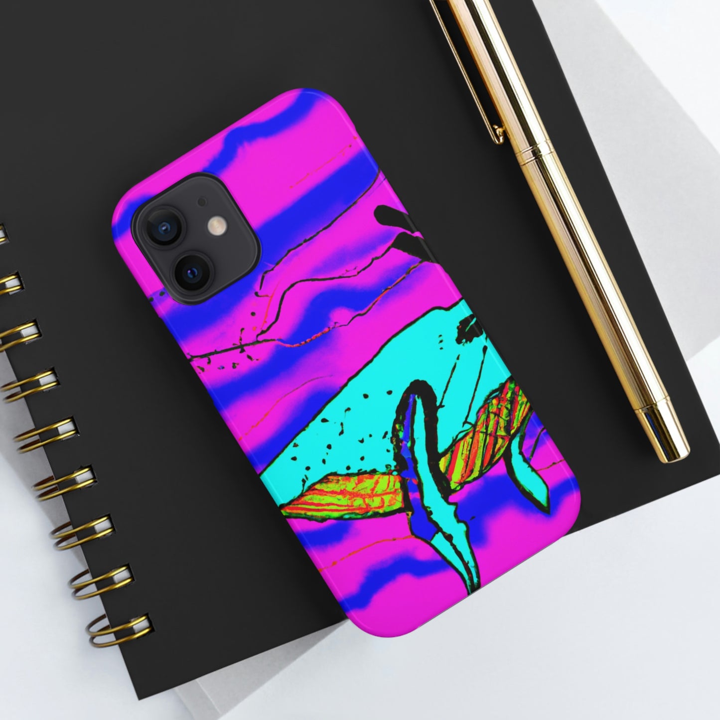 "Glow of the Neon Sea" - The Alien Tough Phone Cases