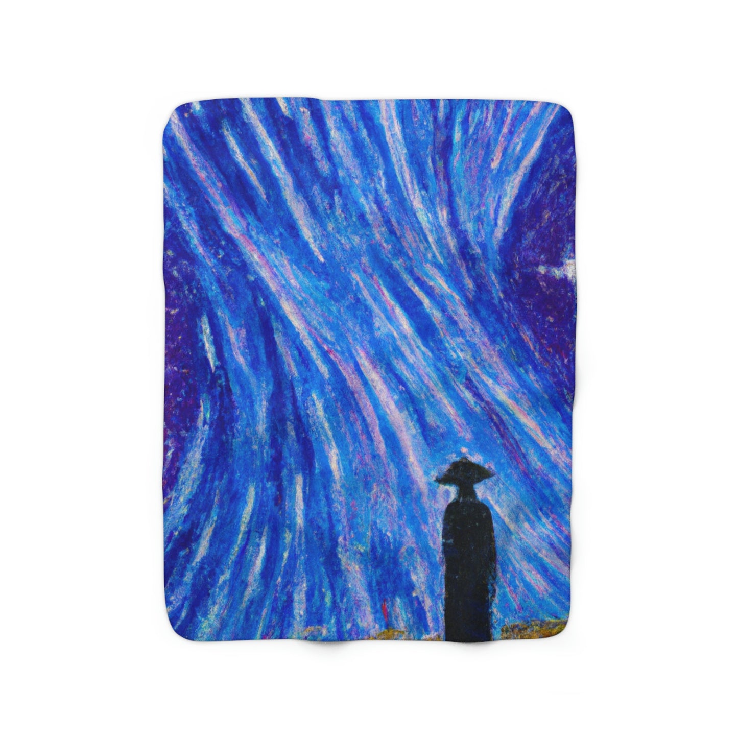 "A Starlit Solace" - The Alien Sherpa Fleece Blanket