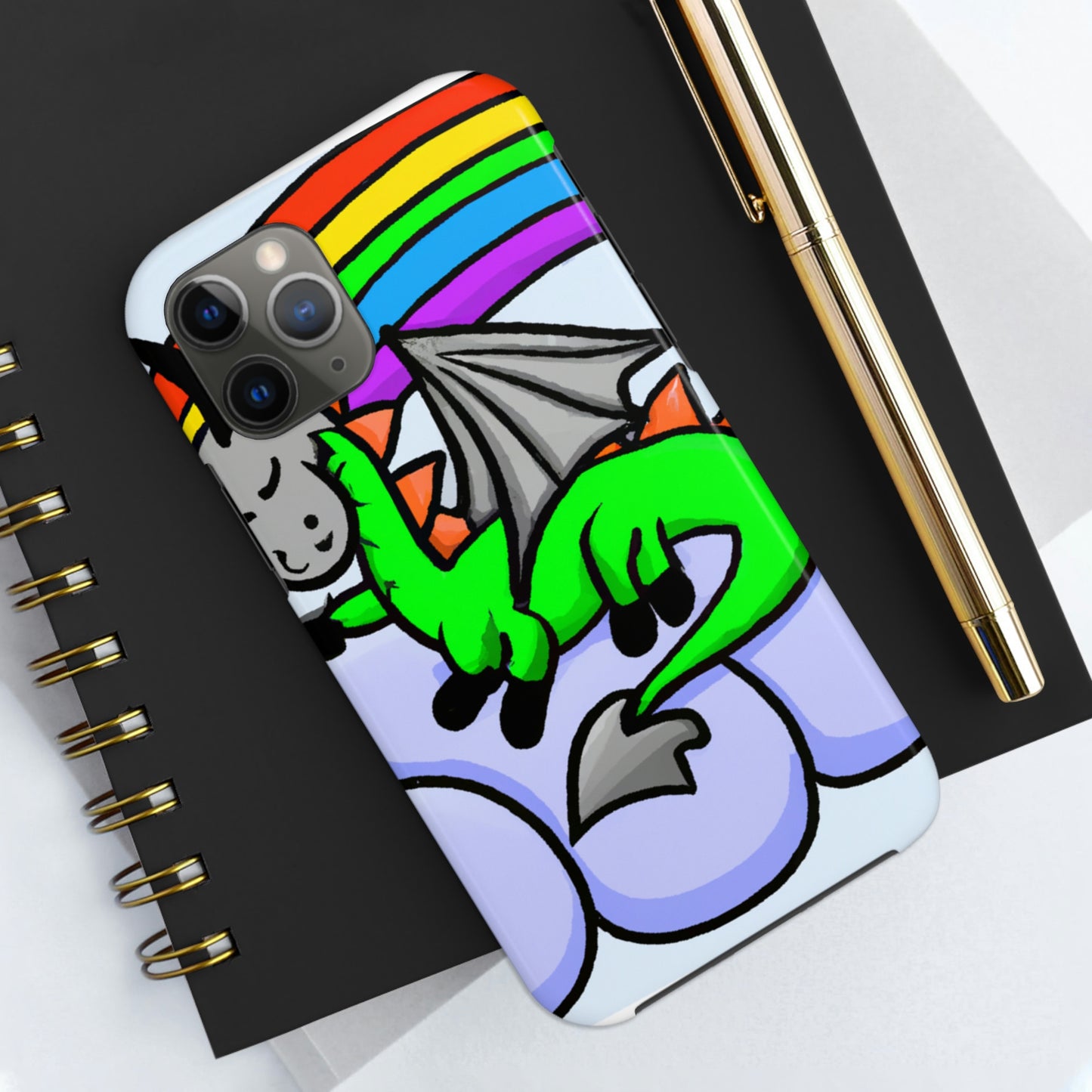 "A Dreamy Dragon's Nap" - Die Alien Tough Phone Cases