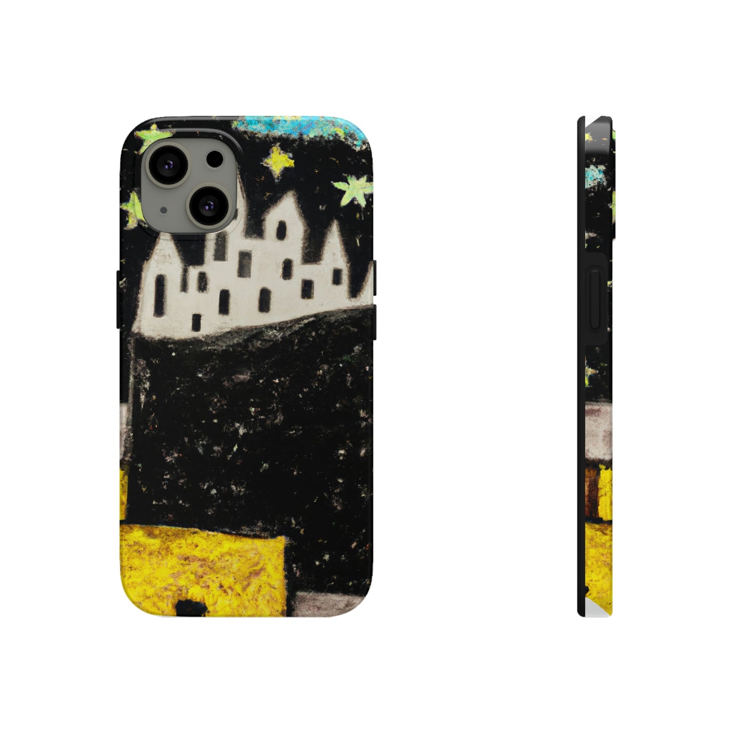 "Oasis cósmico: un viaje a una ciudad flotante en medio del mar de estrellas" - The Alien Tough Phone Cases