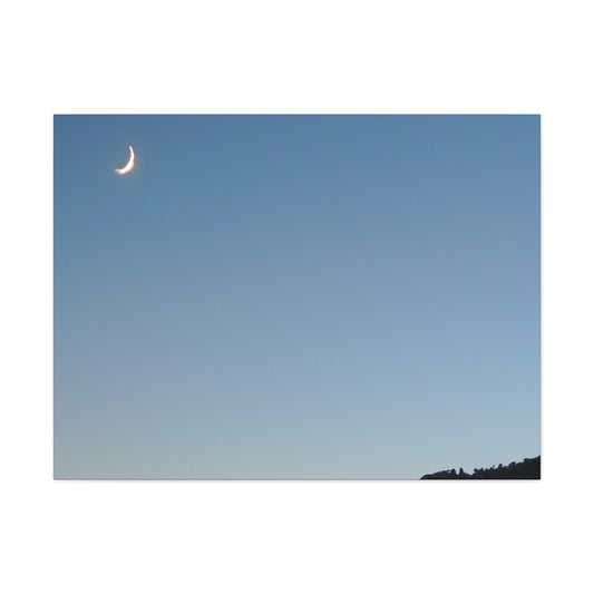 The Crescent Moon in Winter's Shadow - The Alien Canva