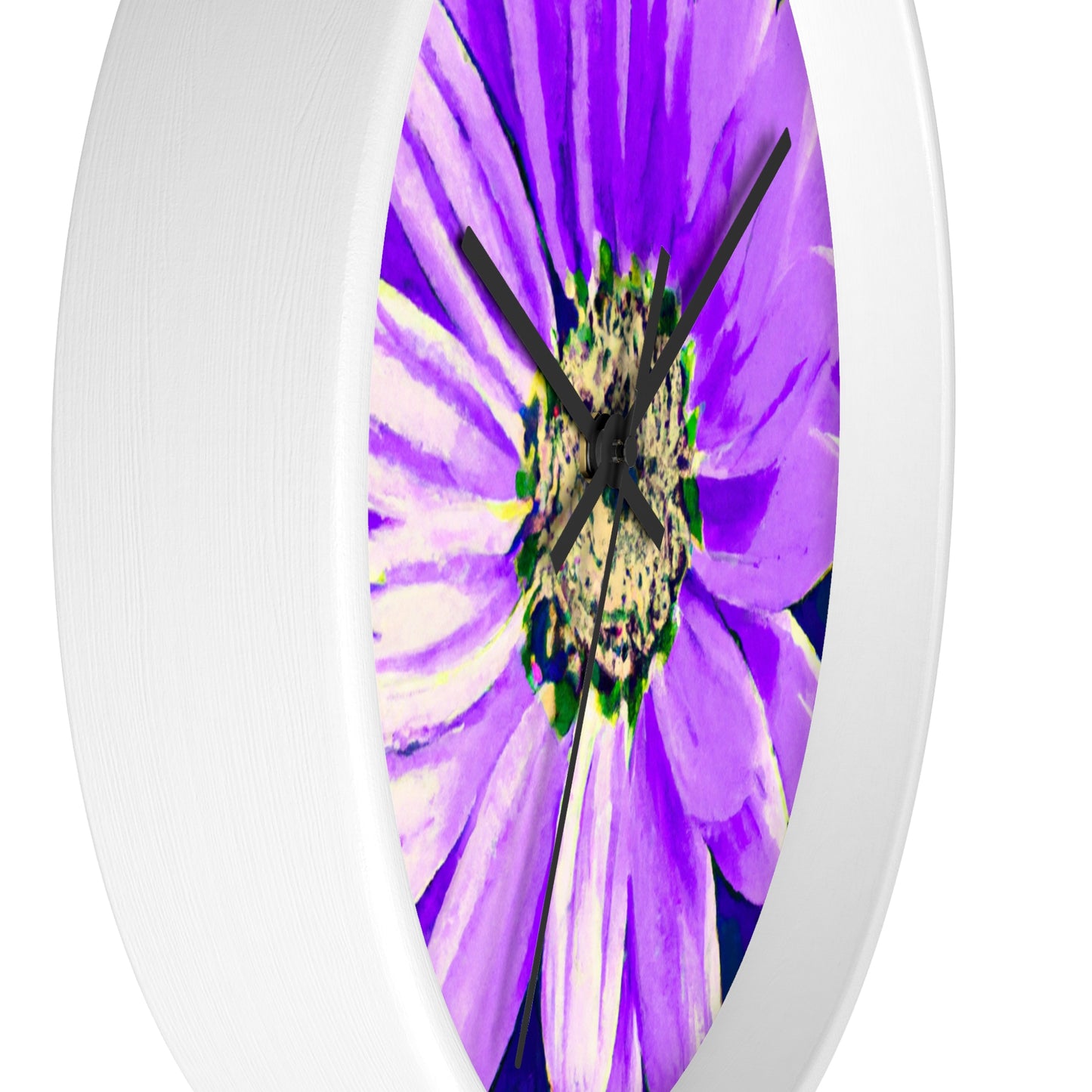 Purple Petals Popping: Create an Eye-Catching Daisy-Rose Fusion - The Alien Wall Clock