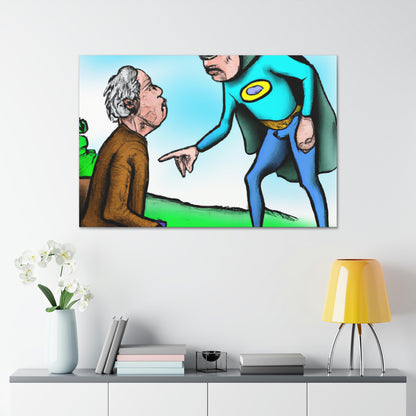 The Mysterious Stranger and the Retired Superhero - The Alien Canva