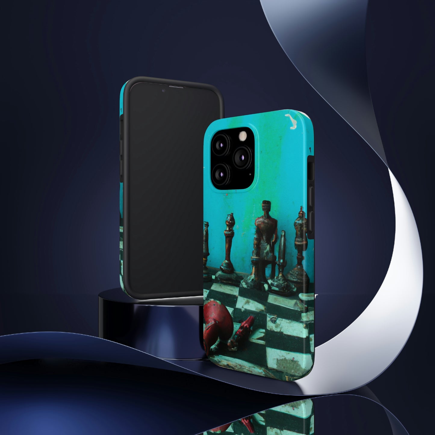 "Ein vergessenes Schachspiel: Bereit für ein neues Match" - Die Alien Tough Phone Cases