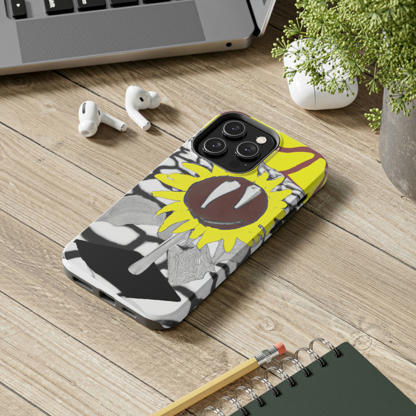 "Un girasol que se marchita en un campo reseco" - The Alien Tough Phone Cases