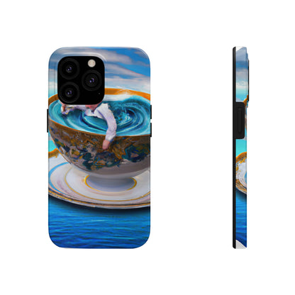 "Adrift in a China Cup: The Story of a Lost Child's Oceanic Adventure" - The Alien Tough Phone Cases