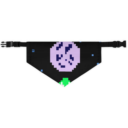 "Lonely Witness of the Night Sky" - The Alien Pet Bandana Collar Pixel Art