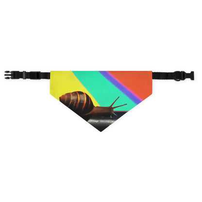 "Rainbow Pot of Gold: A Snail's Slow Trek" - The Alien Pet Bandana Collar